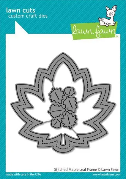 Stitched Maple Leaf Frame Dies 1