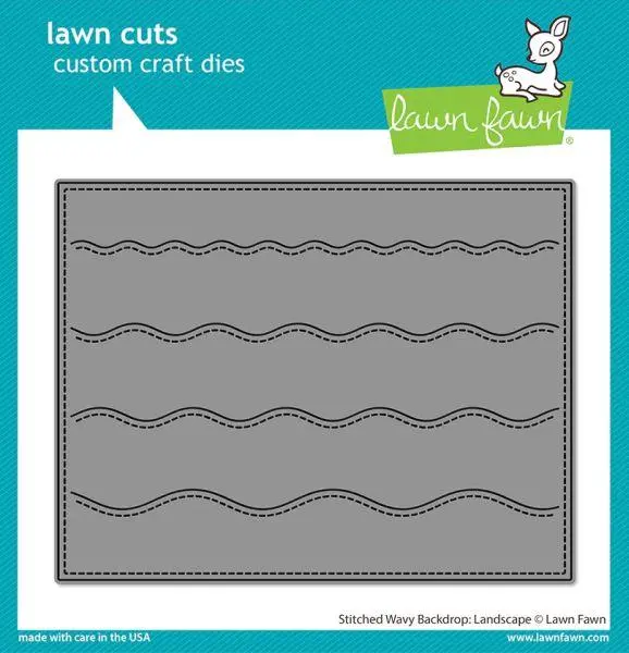 Stitched Wavy Backdrop - Landscape - Lawn Cuts 1