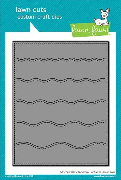 Stitched Wavy Backdrop - Portrait - Lawn Cuts 1
