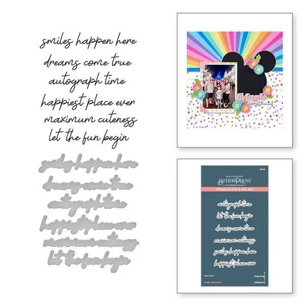 Storytelling Collection - Magic Sentiments Press Plate & Die Set 1