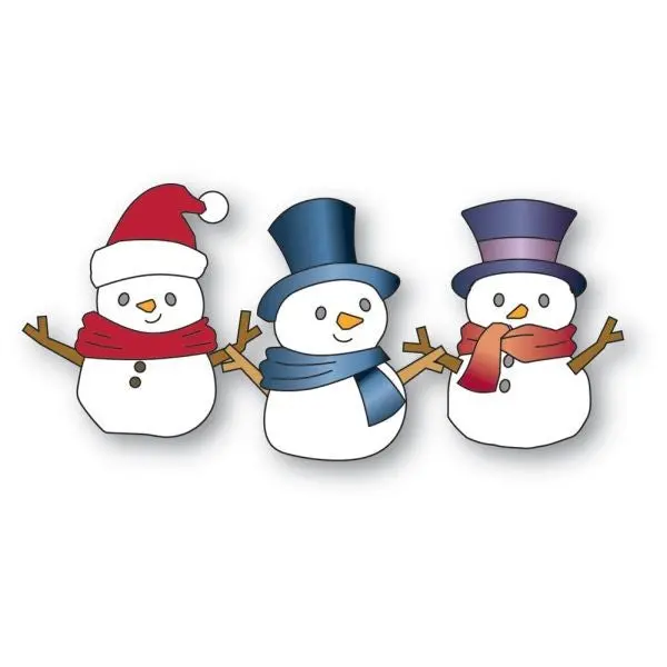 Stylish Snowmen Trio - Dies 1