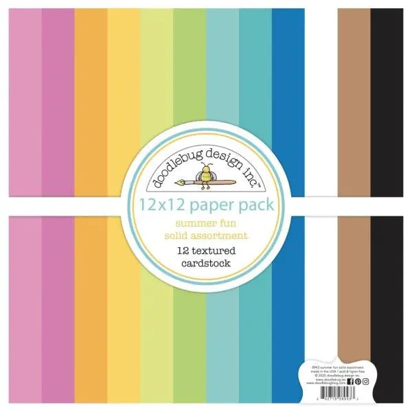 Summer Fun - 12X12 Collection Pack - Textured Cardstock 1