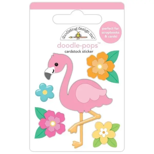Summer Fun - Doodle Pops - Flora Flamingo 1