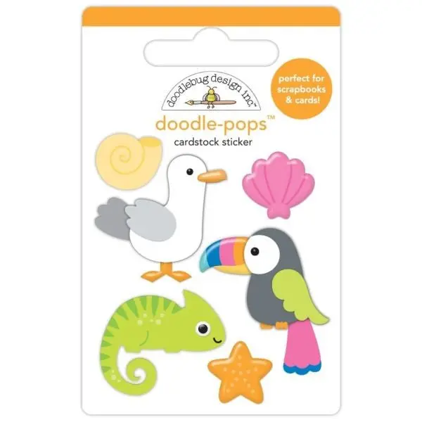 Summer Fun - Doodle Pops - Tropical Trio 1