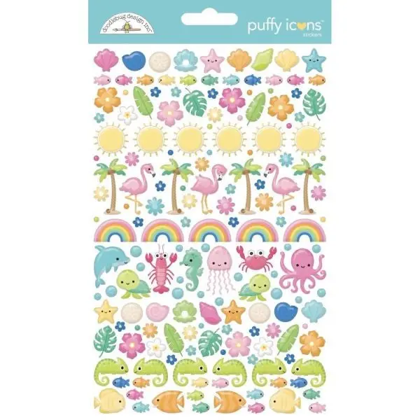 Summer Fun - Puffy Stickers - Icons 1