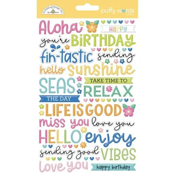Summer Fun - Puffy Word Stickers 1