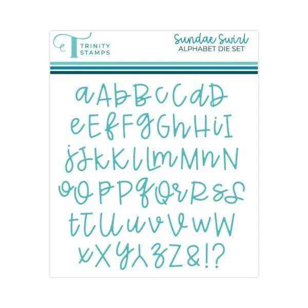 Sundae Swirl Alphabet Dies 1