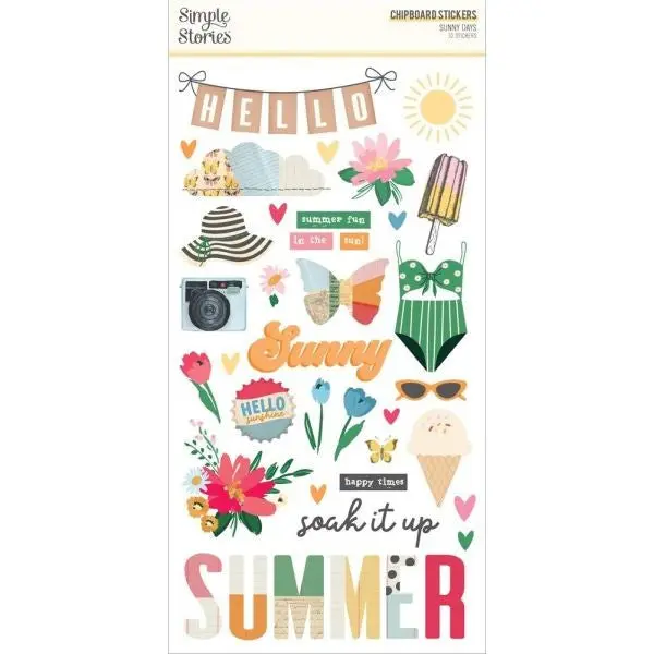 Sunny Days - Chipboard 1
