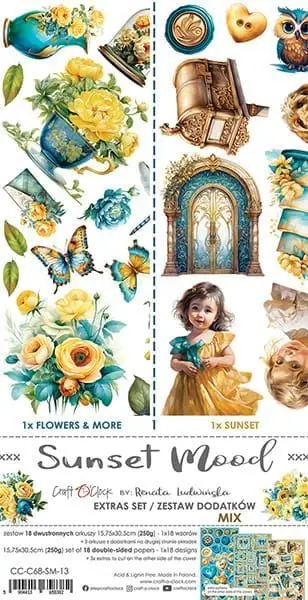 Sunset Mood - Ephemera - Mixed Set 1