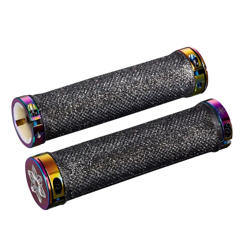 Supacaz Diamond Kush Grips With Oil Slick Dh Star Ringz 1