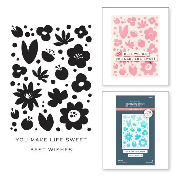 Sweet Life Floral Press Plates - March 2025 Betterpress Society 1