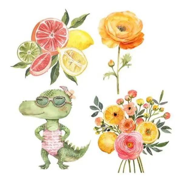 Sweet Summer Florals - Ephemera - Xl 1