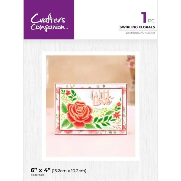Swirling Florals - 3D Embossing Folder 1