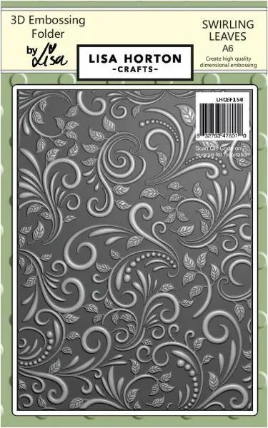 Swirling Leaves - 3D Embossing Folder 1