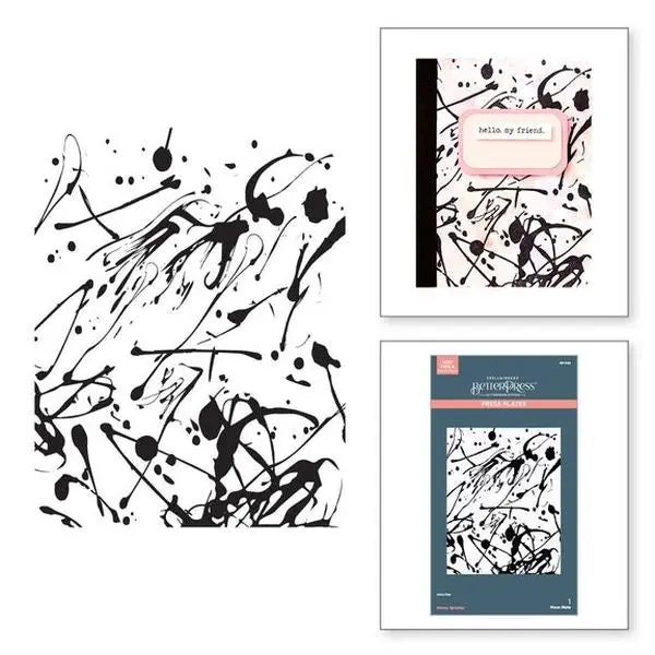 Take Note Collection - Memo Splatter Betterpress Plate 1