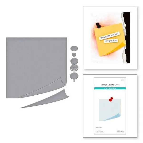 Take Note Collection - Push Pin Notes Dies 1