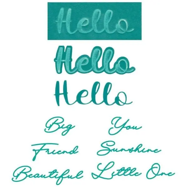 Take Two's - Hello Sentiment Die Set 1