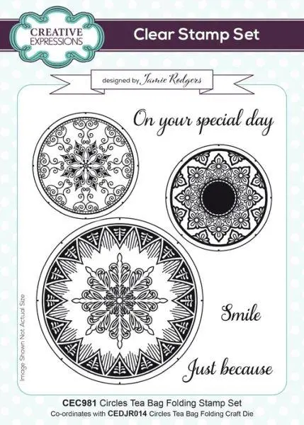 Tea Bag Folding Clear Stamp Set - Circles 1