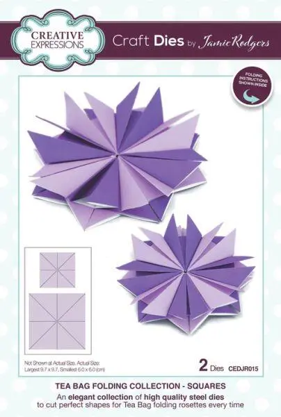 Tea Bag Folding Dies - Squares 1