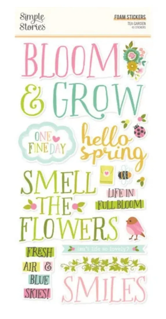Tea Garden - Foam Stickers 1