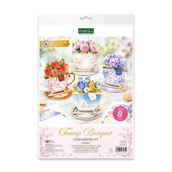 Teacup Bouquet - Card Making Kit 1