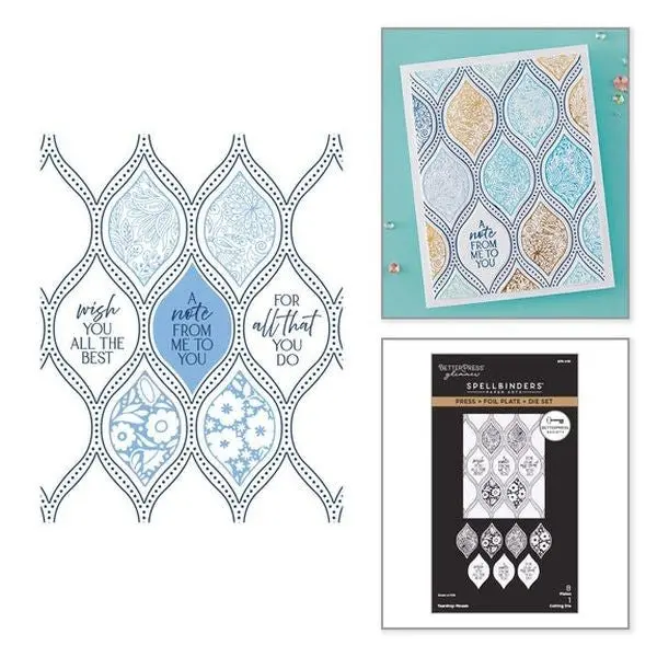 Teardrop Mosaic Press Plate & Die Set - Betterpress Socieity - March 2026 1