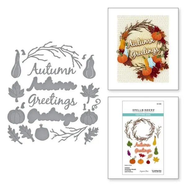 Texture & Foliage Collection - Autumn Greetings Wreath 1