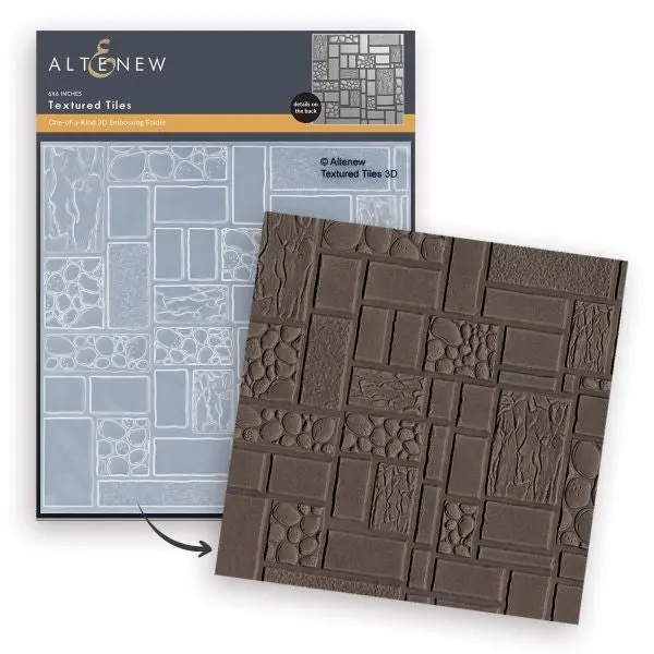Textured Tiles 3D Embossing Folder 1