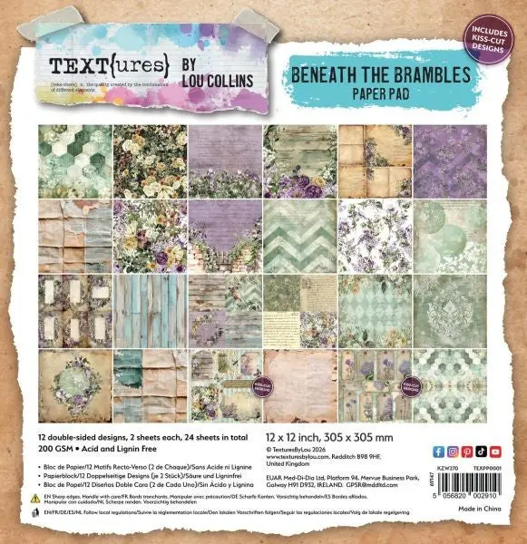 Text{Ures} - Beneath The Brambles - 12X12 Paper Pad 1