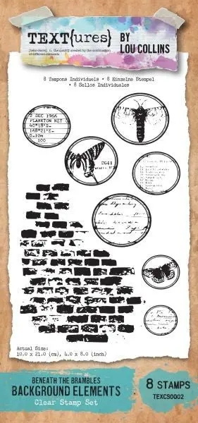 Text{Ures} - Beneath The Brambles - Background Elements - Clear Stamps 1