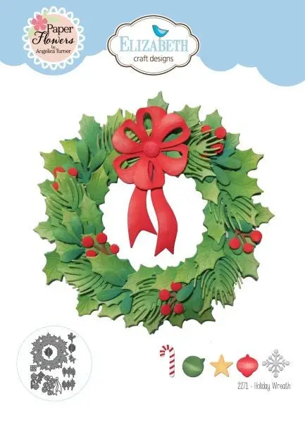 The Festive Holly Collection - Dies - Holiday Wreath 1