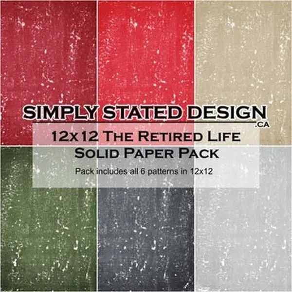 The Retired Life - 12X12 Colleciton Pack - Solids 1