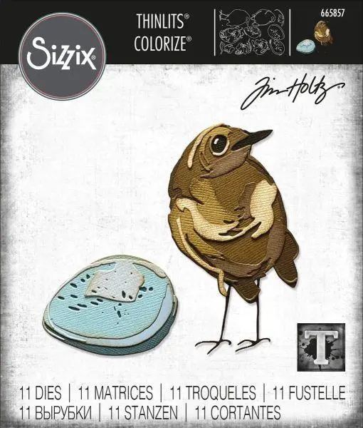 Thinlits Dies - Bird & Egg - Colorize 1