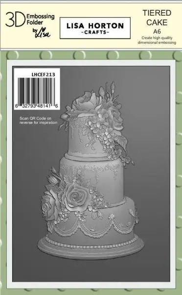 Tiered Cake - 3D Embossing Folder & Die 1