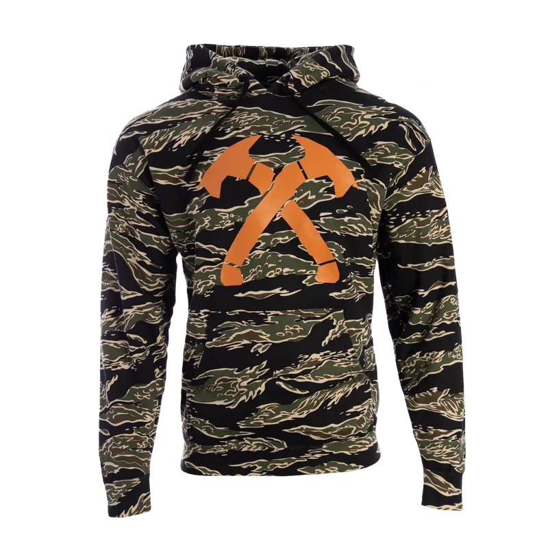 Tiger Stripe Crossed Hawks Hoodie 1