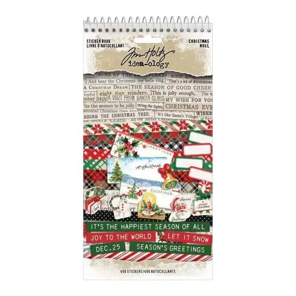 Tim Holtz Ideaology Christmas Sticker Book 1