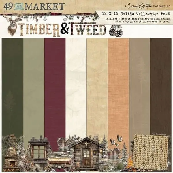 Timber & Tweed - 12X12 Collection Pack - Solids 1