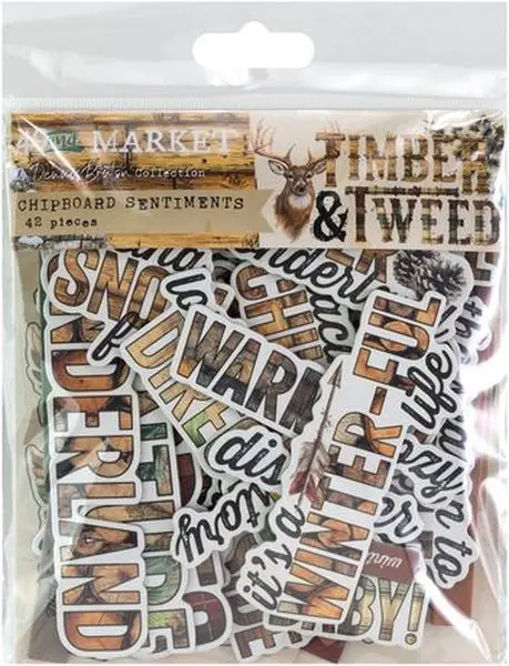 Timber & Tweed - Chipboard Sentiments 1