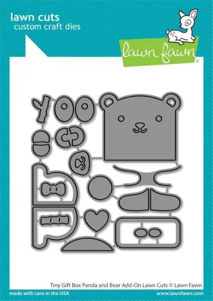 Tiny Gift Box Panda And Bear Add On Dies 1