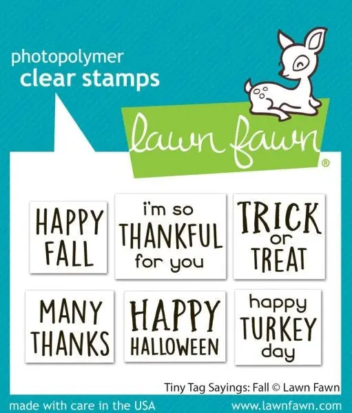 Tiny Tag Sayings:  Fall - Clear Stamps 1