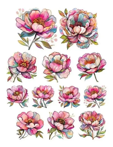Tired Moms Club - Ephemera - Floral 1