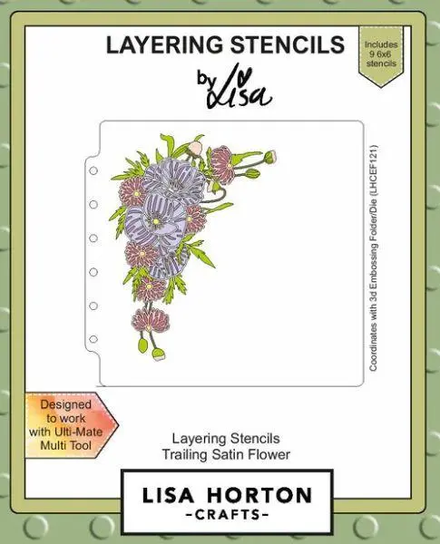 Trailing Satin Flower Layering Stencils 1