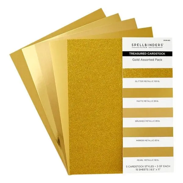 Treasured Cardstock - Gold Assortment 1