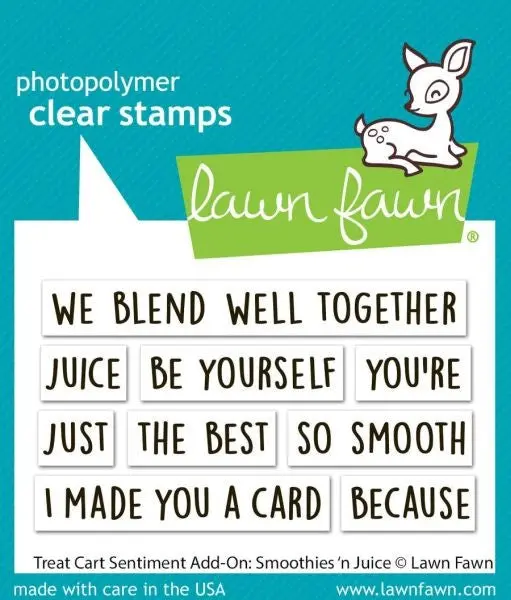 Treat Cart Sentiment Add On:  Smoothies 'N Juice - Clear Stamps 1