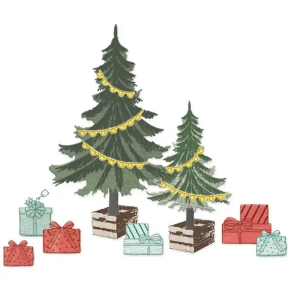 Trees And Trinkets - Clear Stamps And Framelits Dies 1