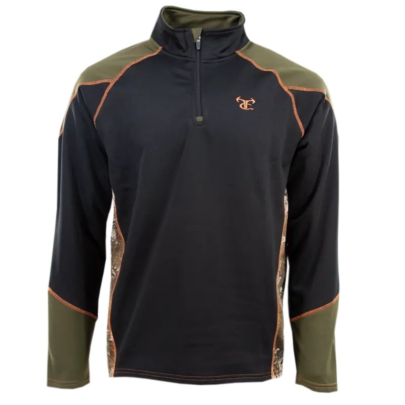 Ttc 1/4 Zip Pullover- Black/Strata 1