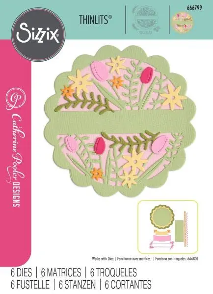Tulips & Blooms Circle - Dies 1