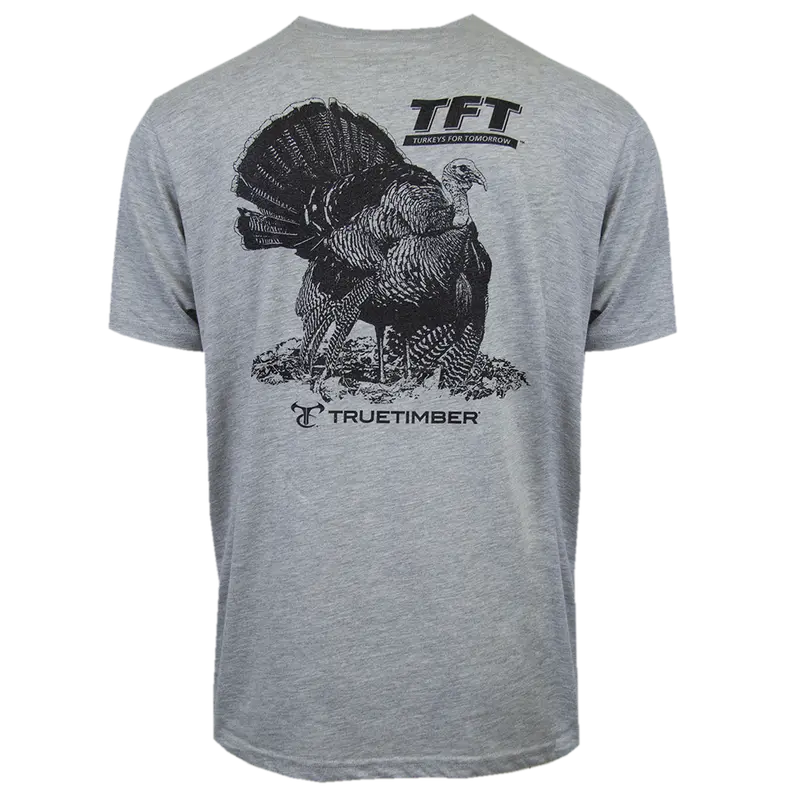 Turkeys For Tomorrow Tee - Heather Gray 1