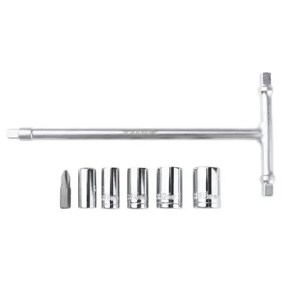 Tusk - 3-Way Mini T-Handle Wrench Tool Kit - 1/4" Drive 1