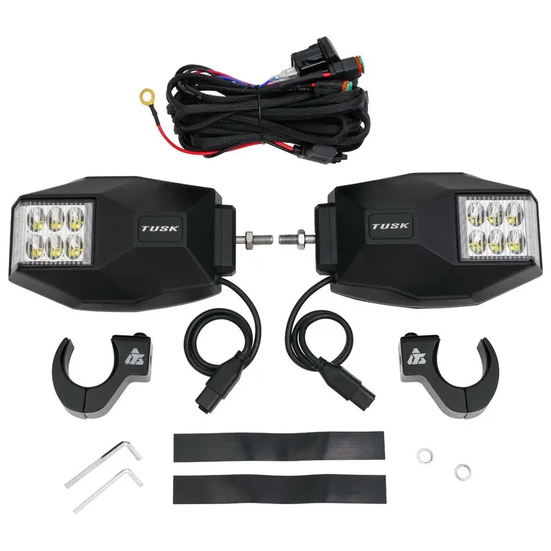 Tusk Utv Led Sideview Mirrors - 1.75"-1.875" Clamp 1